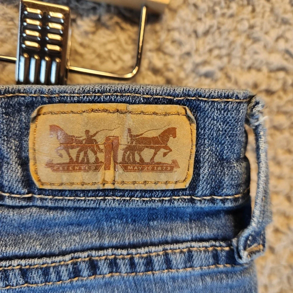 Levi's 505 Jeans Mens 30 Blue Denim Cotton Stretch Pockets Mid Rise Straight Leg